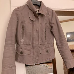 Loft cropped moto-style jacket